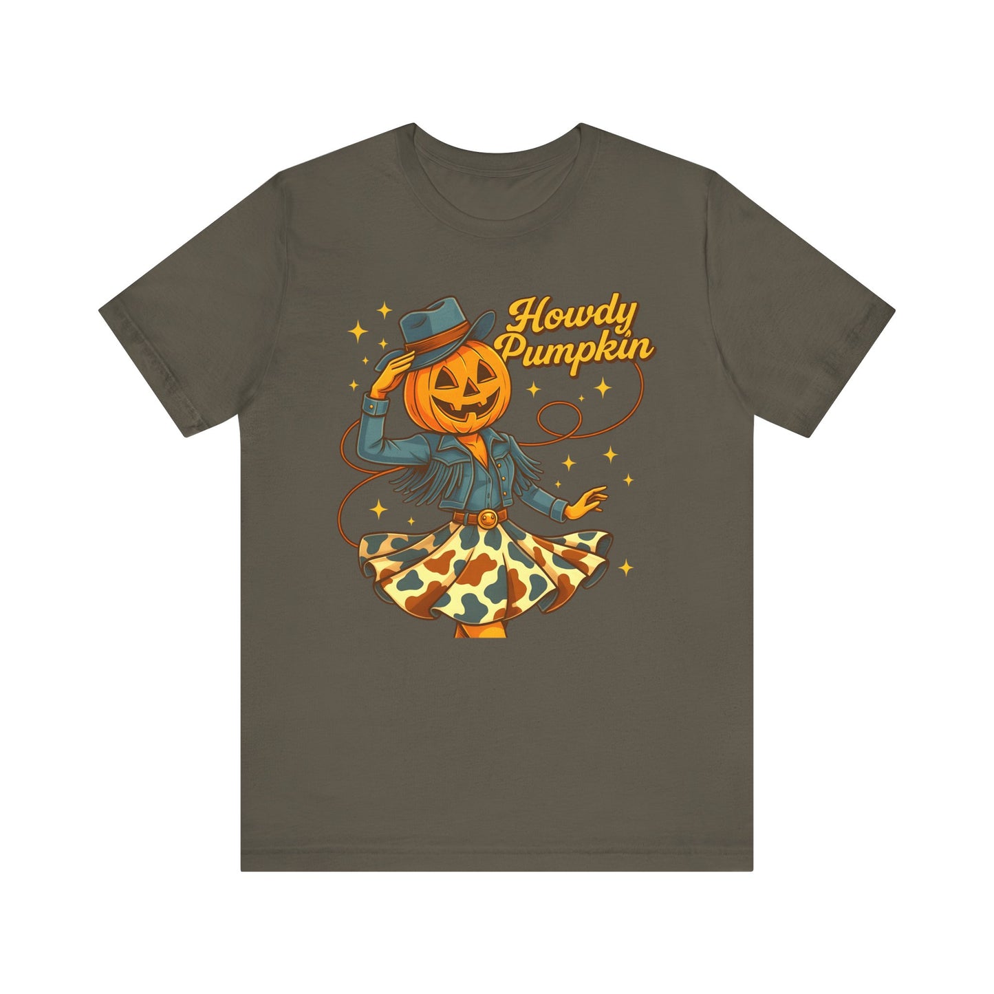 Howdy Pumpkin Shirt Cute Cowgirl Halloween Tee Western Fall Outfit for Women