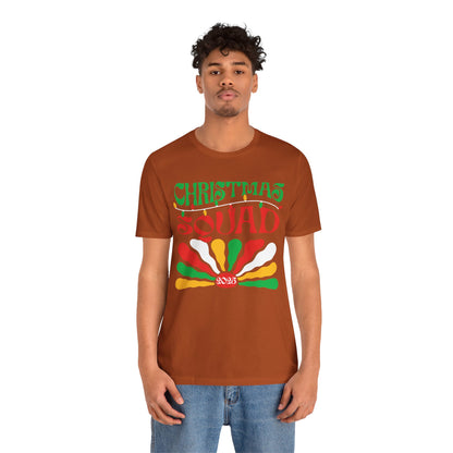 Christmas Squad 2025 Shirt – Retro Groovy Matching Holiday Group Tee