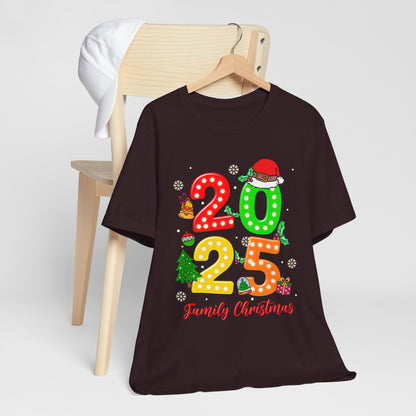 2025 Family Christmas Shirt – Cute Matching Holiday Lights Group Tee