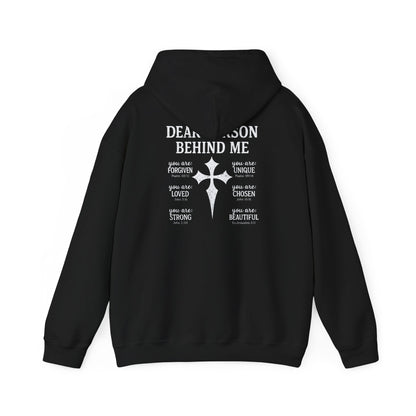 Dear Person Behind Me Hoodie – Bible Verse Christian Faith Cross Pullover