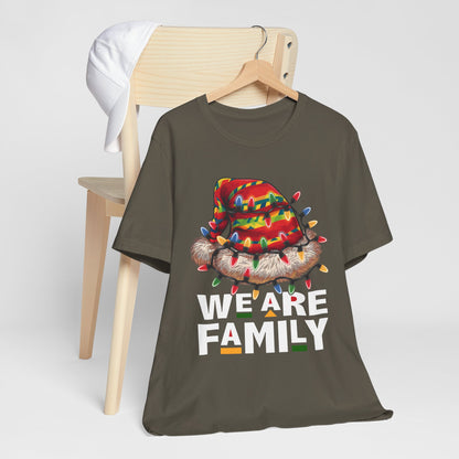 We Are Family Black Christmas Shirt – Afrocentric Matching Holiday Melanin Tee
