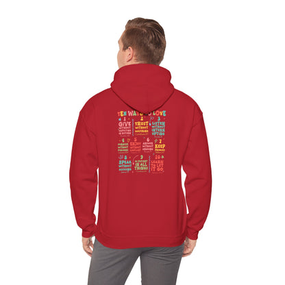 Ten Ways to Love Hoodie – Bible Verse Christian Jesus Retro Faith Pullover