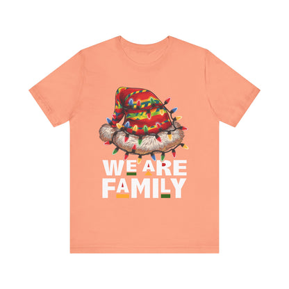 We Are Family Black Christmas Shirt – Afrocentric Matching Holiday Melanin Tee