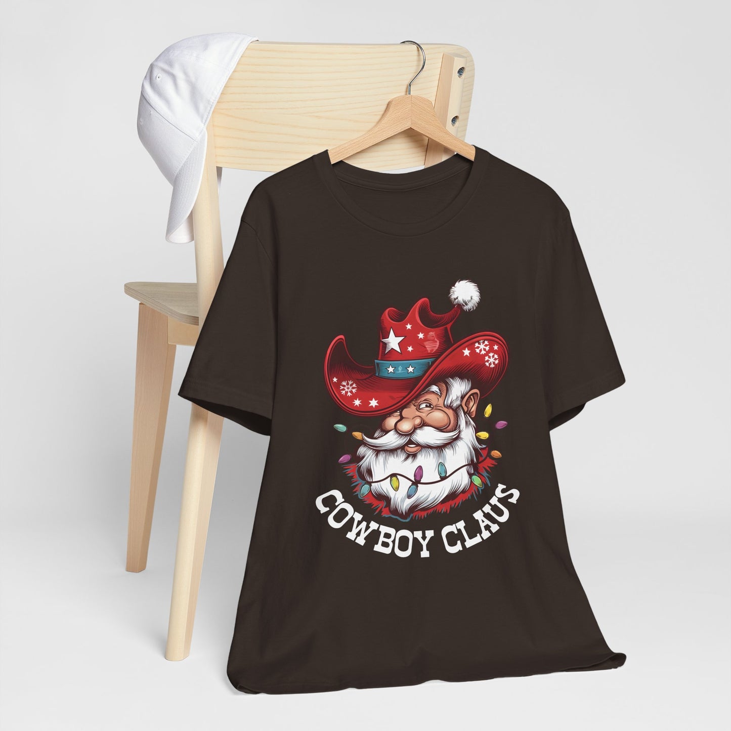 Cowboy Claus Shirt – Western Santa Hat Funny Cowboy Christmas Holiday Tee