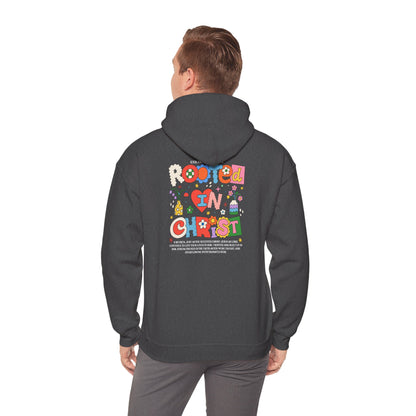 Rooted in Christ Hoodie – Floral Wildflowers Grow in Grace Christian Pullover