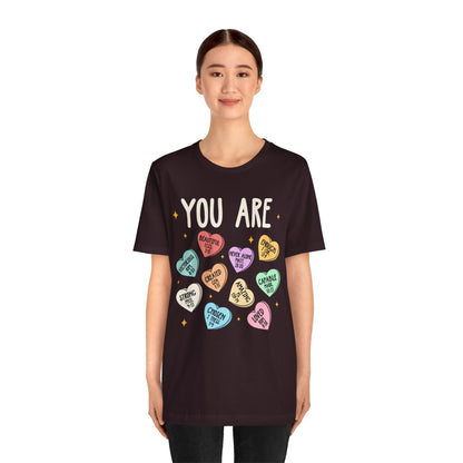 You Are Christian Shirt – Bible Verse Conversation Heart Faith Tee