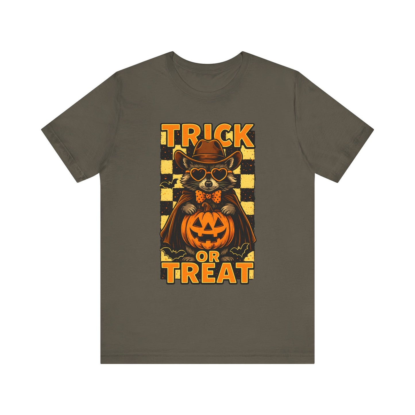 Trick or Treat Cowboy Raccoon Shirt – Cute Western Pumpkin Halloween Tee