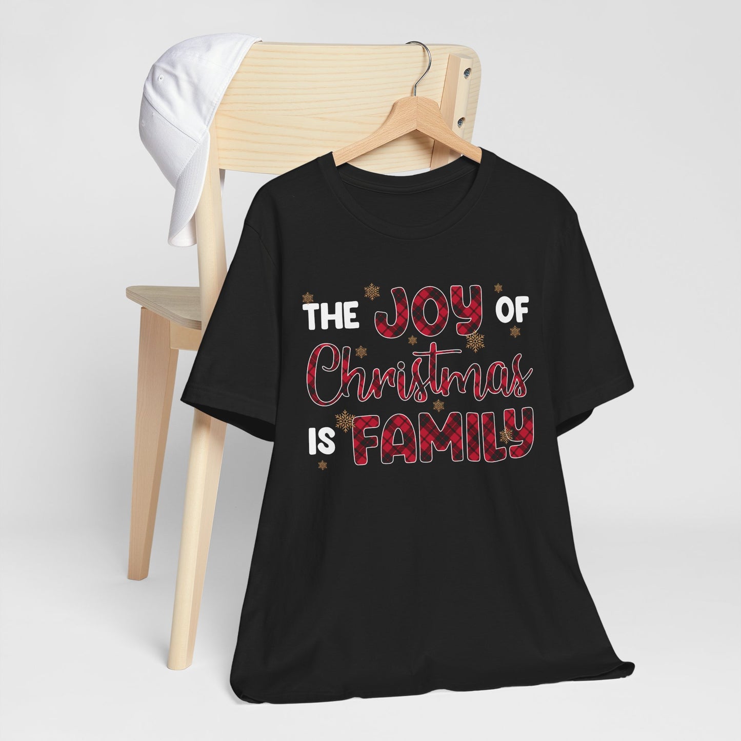 The Joy of Christmas is Family Shirt – Buffalo Plaid Matching Holiday Tee