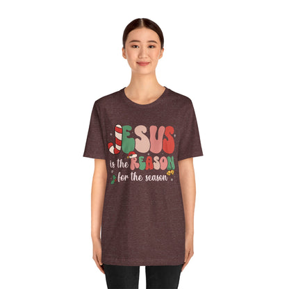Retro Groovy Jesus Christmas Shirt – Vintage Christian Faith Holiday Tee