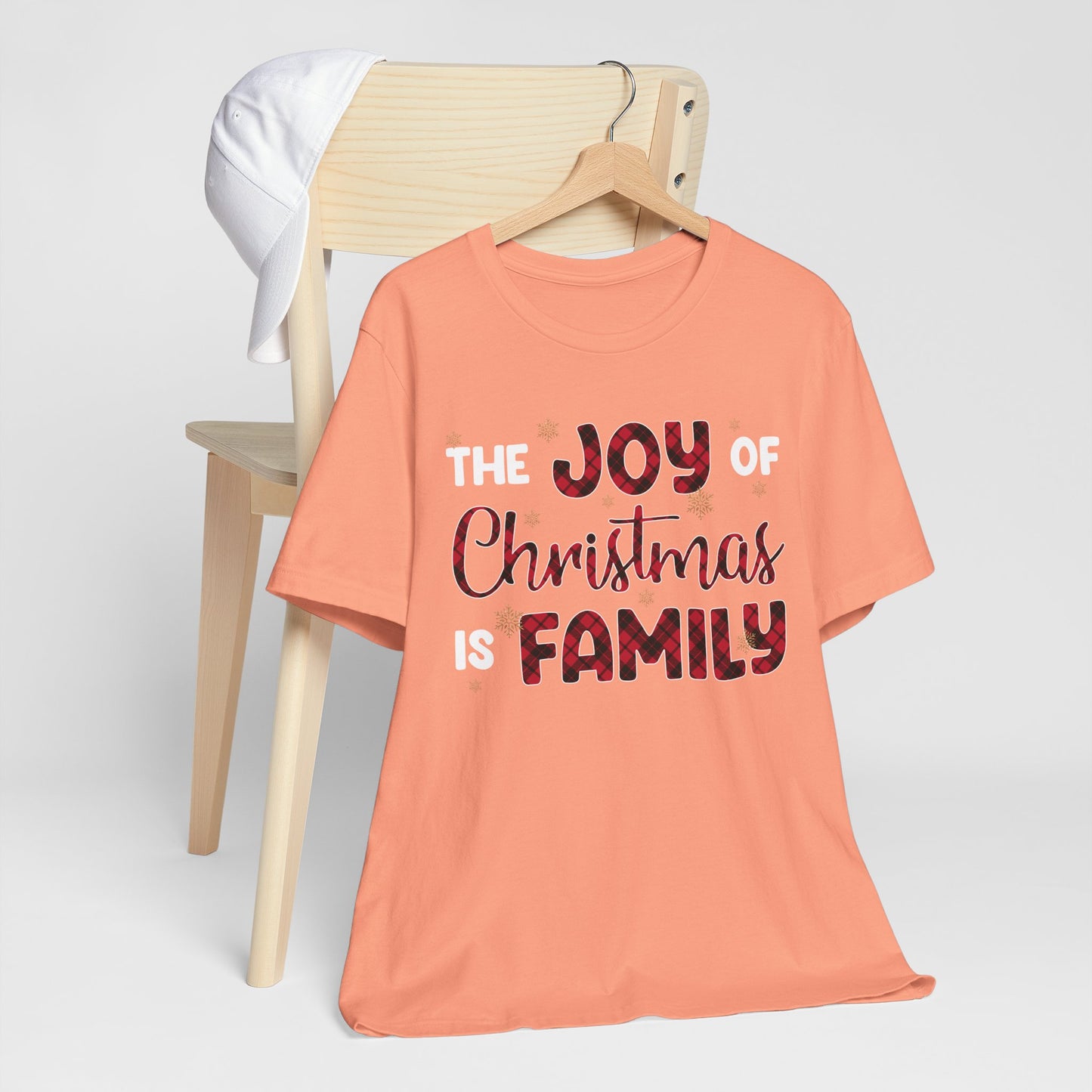 The Joy of Christmas is Family Shirt – Buffalo Plaid Matching Holiday Tee