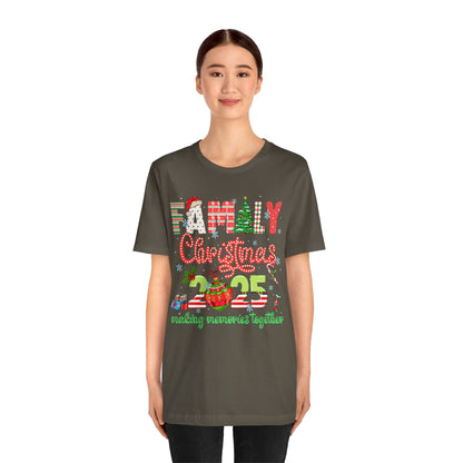 Family Christmas 2025 Matching Shirt – Festive Holiday Lights Ornament Tee
