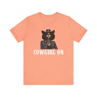 Cowgirl on Black Shirt – Howdy Southern Western Rodeo Texas Tee