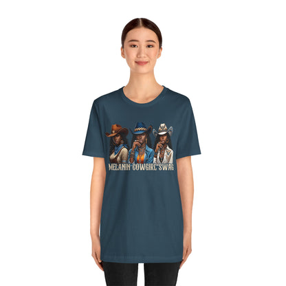 Melanin Cowgirl Swag Shirt – Black African American Western Tee
