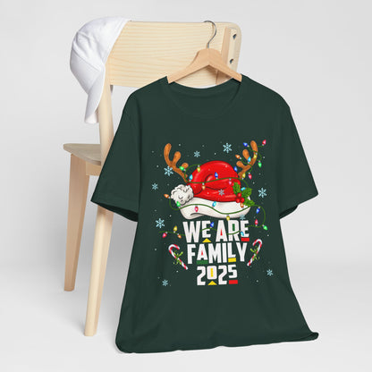 We Are Family 2025 Shirt – Afro Christmas Tree & Santa Matching Black Family Tee