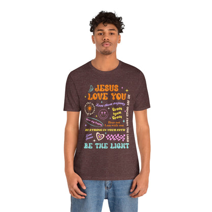 Jesus Loves You Shirt – Groovy Retro Christian Faith Encouragement Bible Tee