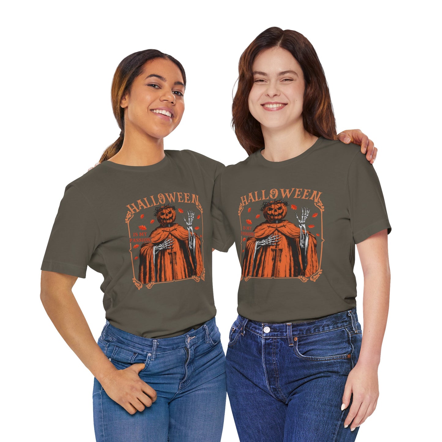 Halloween Is My Passion Jesus Cross Christian Jack O Lantern T-Shirt