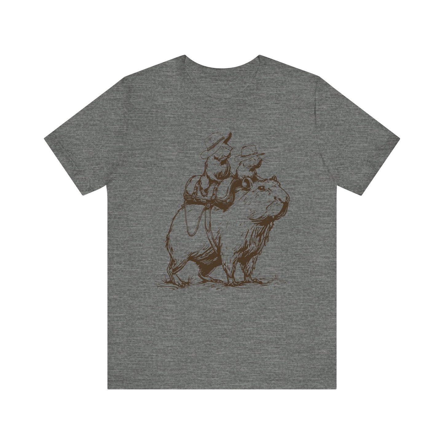 Vintage Rat Riding Capybara Shirt – Funny Western Cowboy Rodeo Tee