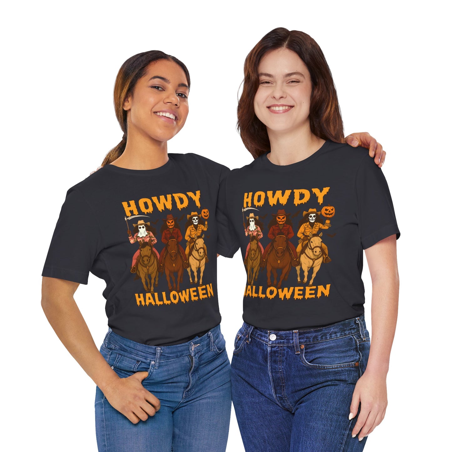 Howdy Halloween Shirt – Spooky Western Skeleton Cowboy Riders Tee, Funny Rodeo Fall Outfit