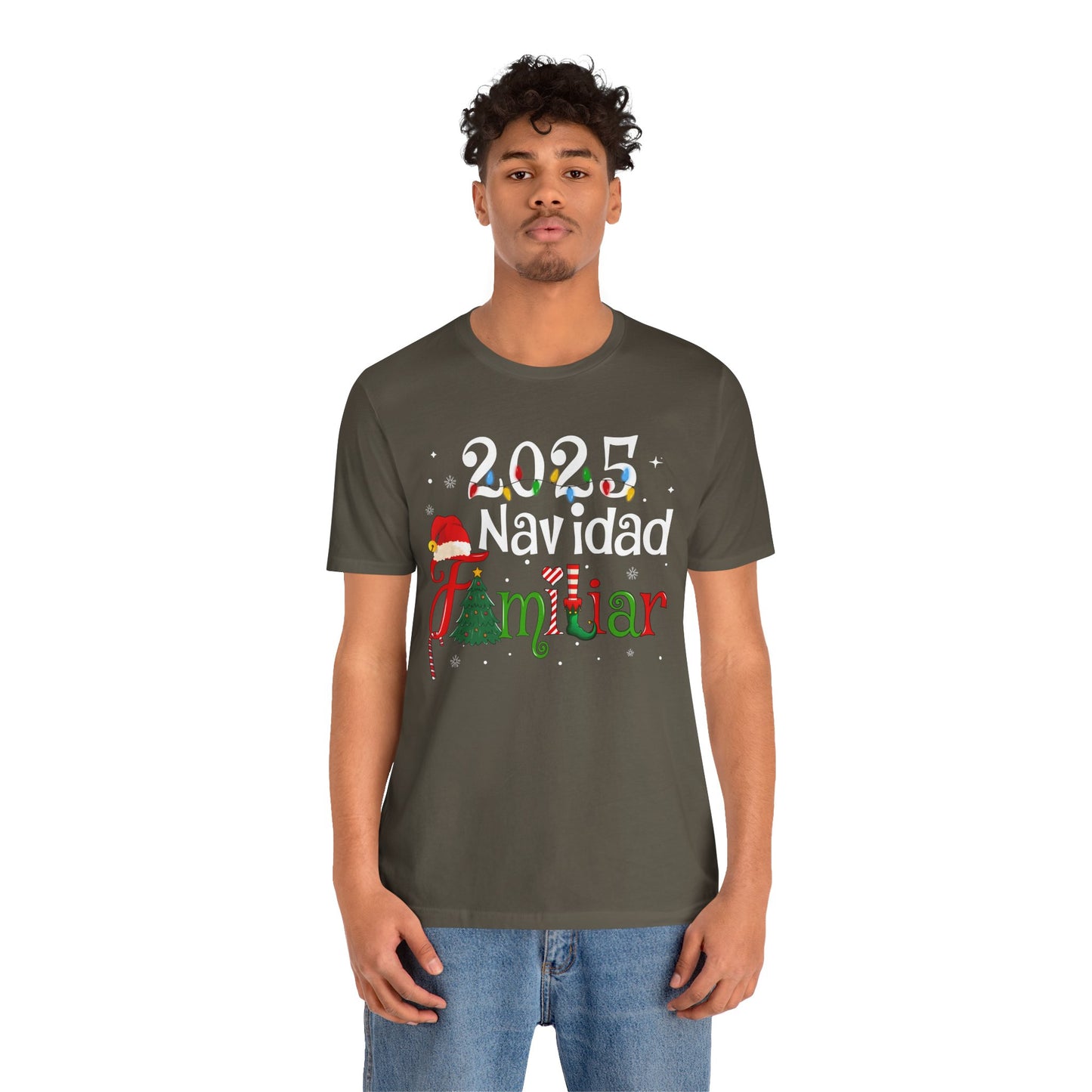 Navidad Familiar 2025 Shirt – Spanish Feliz Navidad Matching Holiday Tee