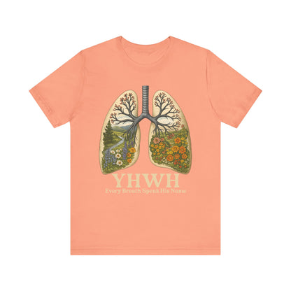 YHWH Every Breath Speaks His Name Shirt – Christian Forest Lungs Tee