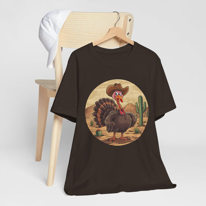 Western Thanksgiving Cowboy Turkey Shirt – Texas Desert Cowgirl Tee
