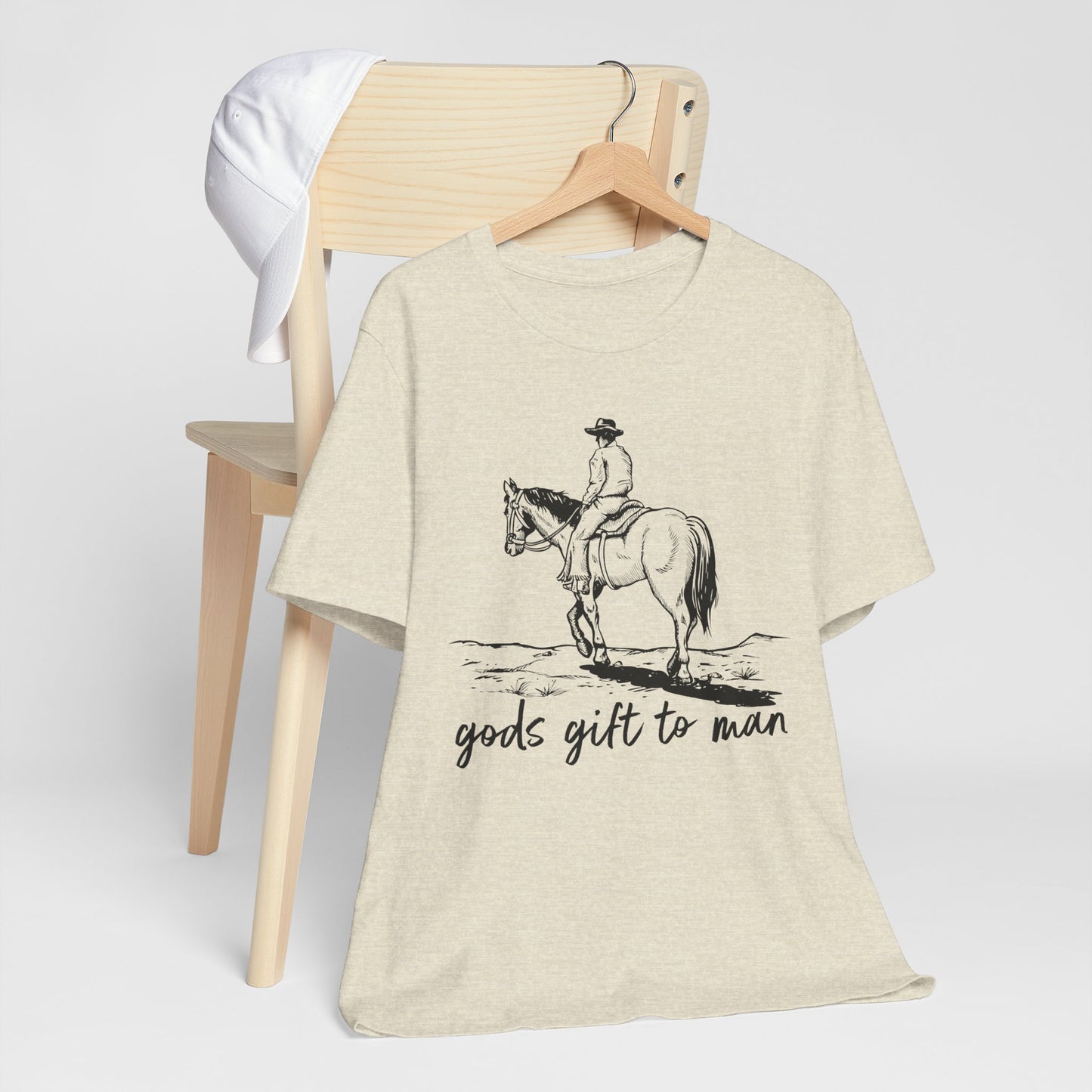 God’s Gift to Man Shirt – Cowboy Howdy Rodeo Christian Western Tee