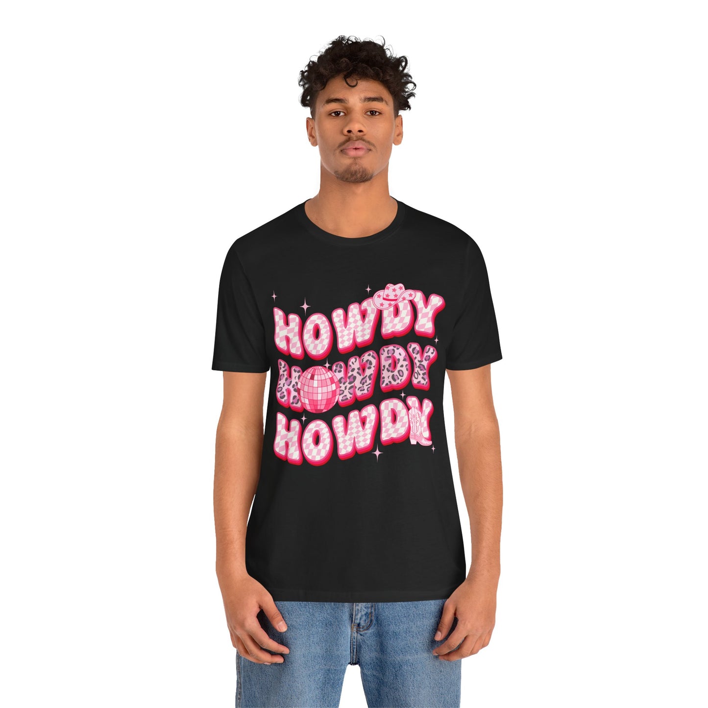 Howdy Pink Cowgirl Shirt – Leopard Disco Western Rodeo Country Girl Tee