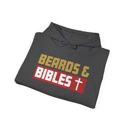 Beards and Bibles Dad Hoodie – Christian Retro Father’s Day Pullover