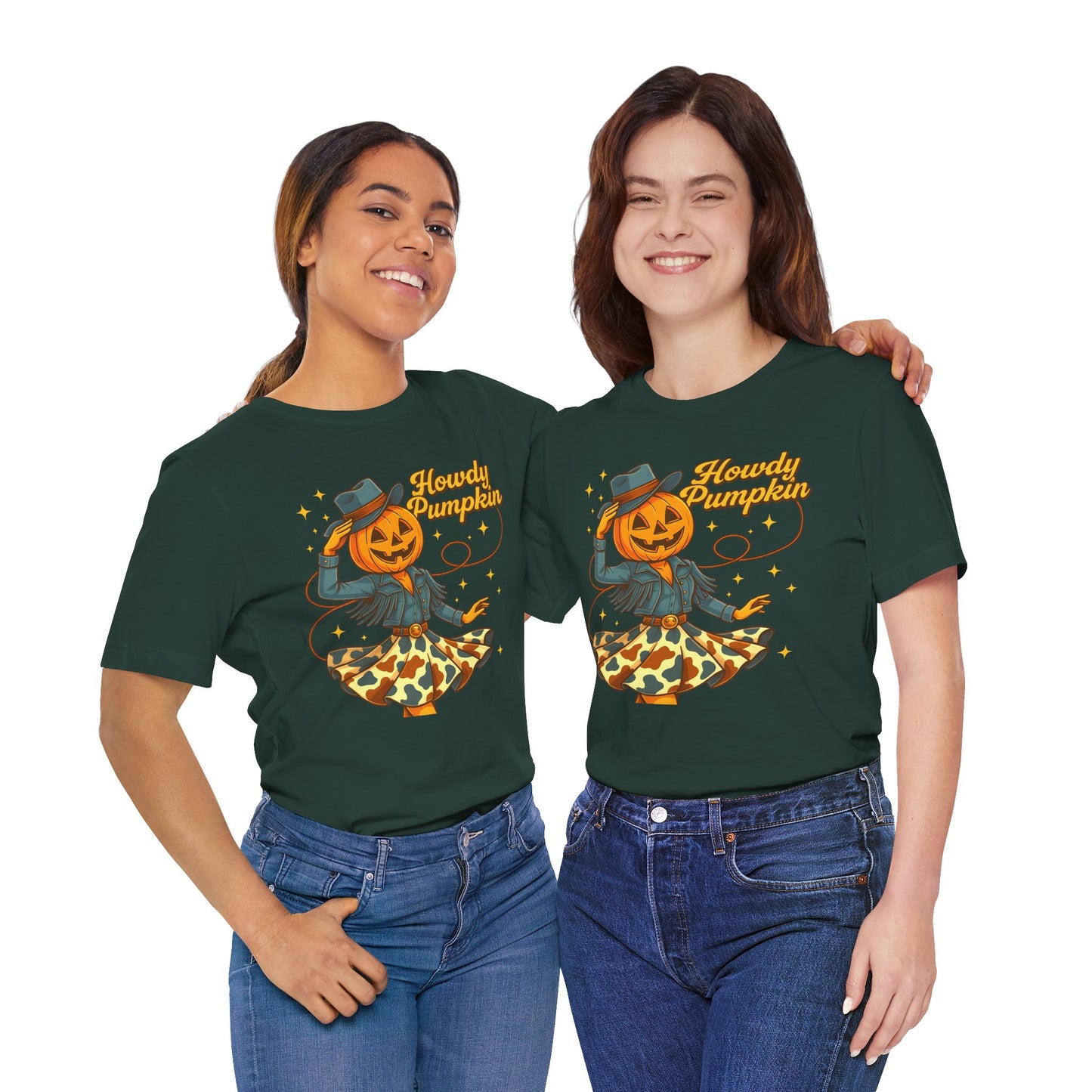 Howdy Pumpkin Shirt Cute Cowgirl Halloween Tee Western Fall Outfit for Women