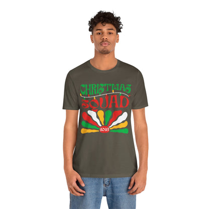 Christmas Squad 2025 Shirt – Retro Groovy Matching Holiday Group Tee