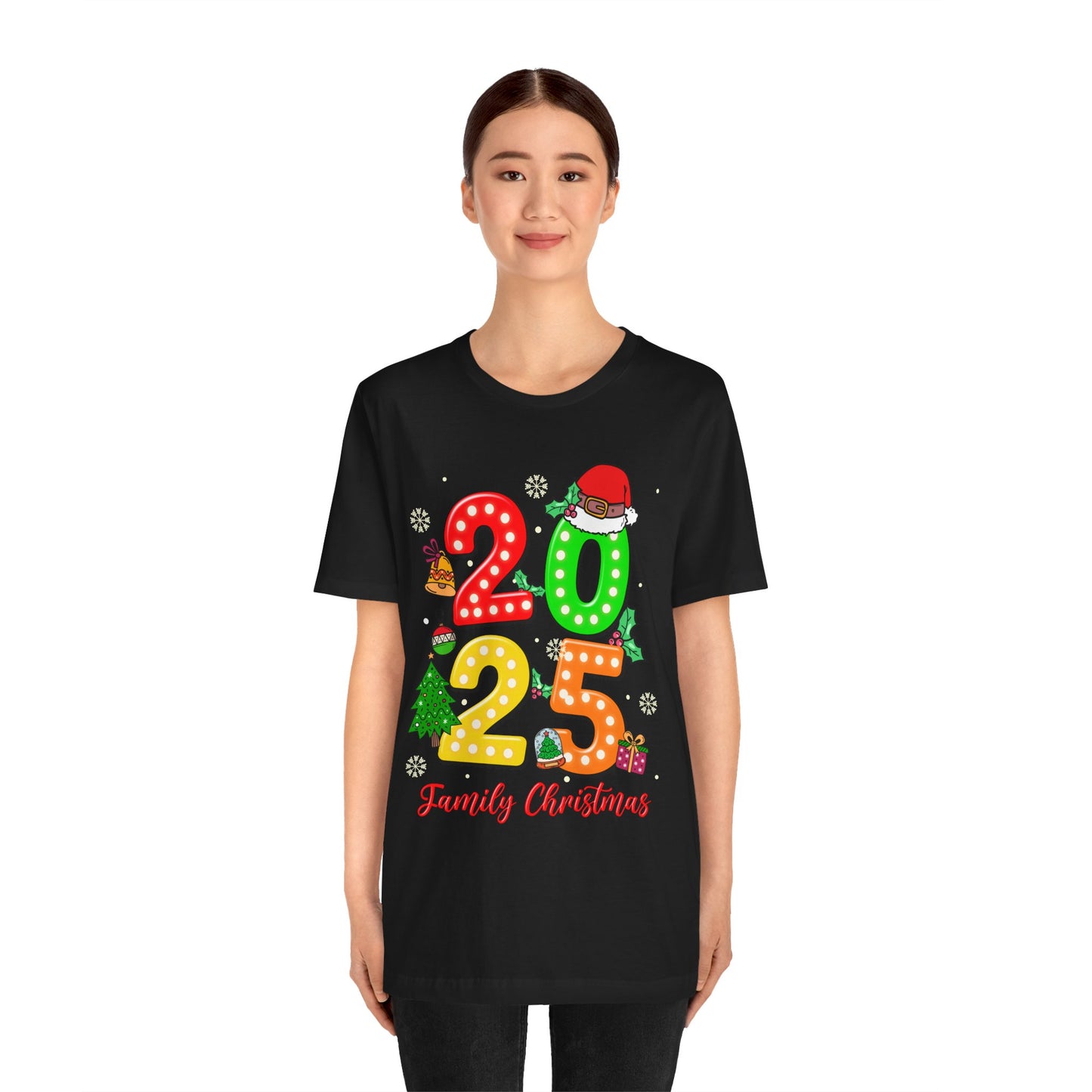 2025 Family Christmas Shirt – Cute Matching Holiday Lights Group Tee