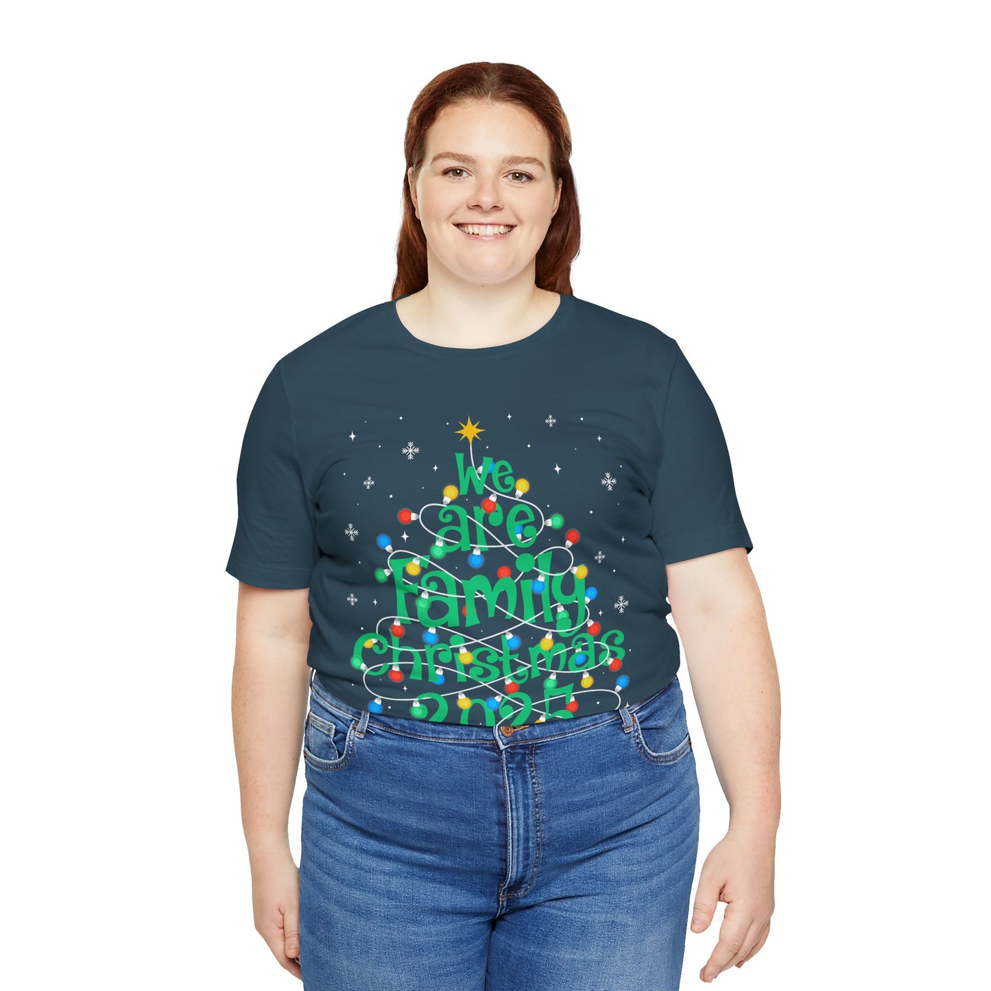 We Are Family Christmas 2025 Shirt – Matching Holiday Tree Lights Reunion Tee