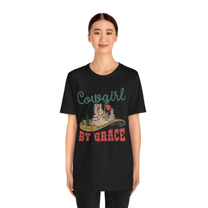 Cowgirl By Grace Shirt – Vintage Christian Western American Rodeo Tee