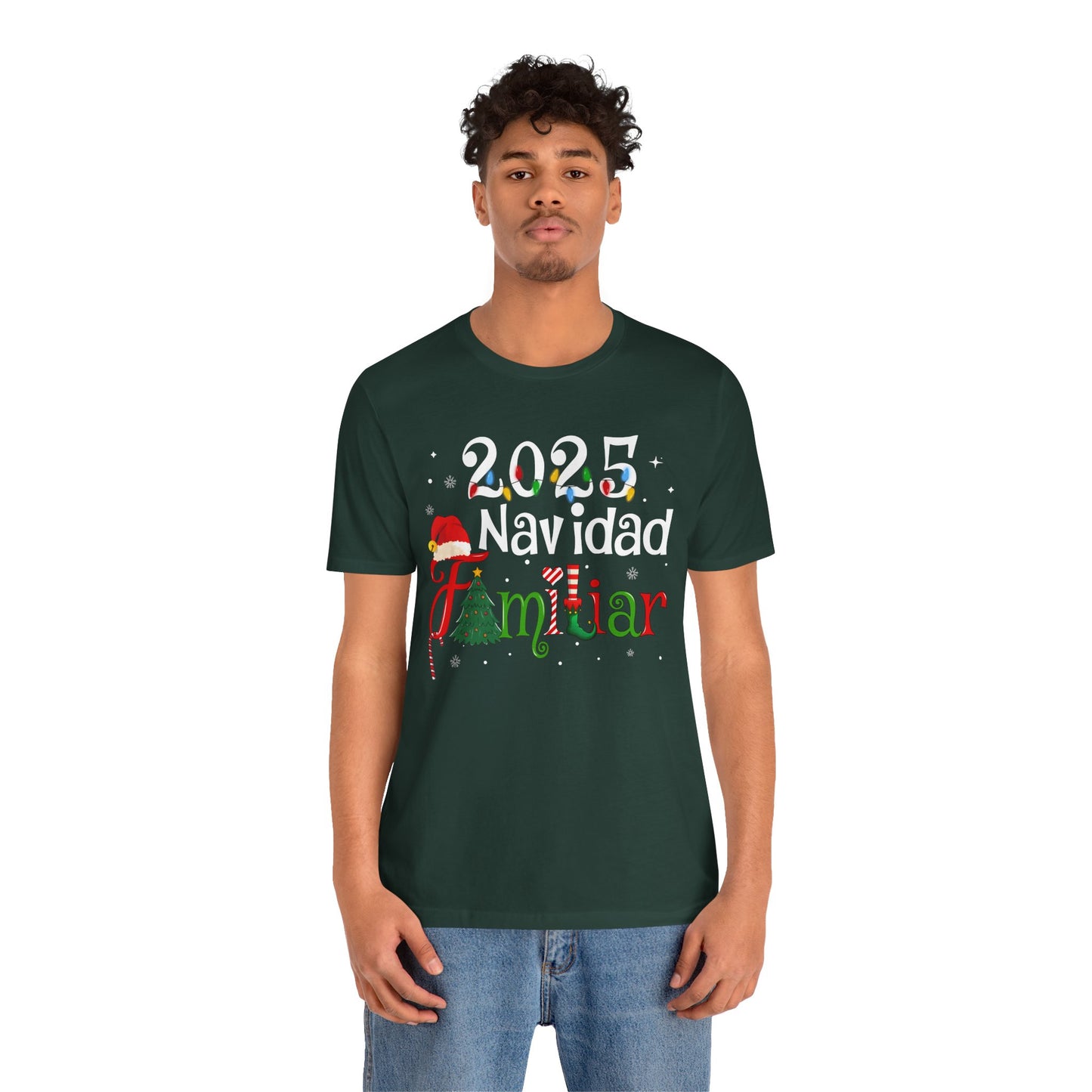 Navidad Familiar 2025 Shirt – Spanish Feliz Navidad Matching Holiday Tee