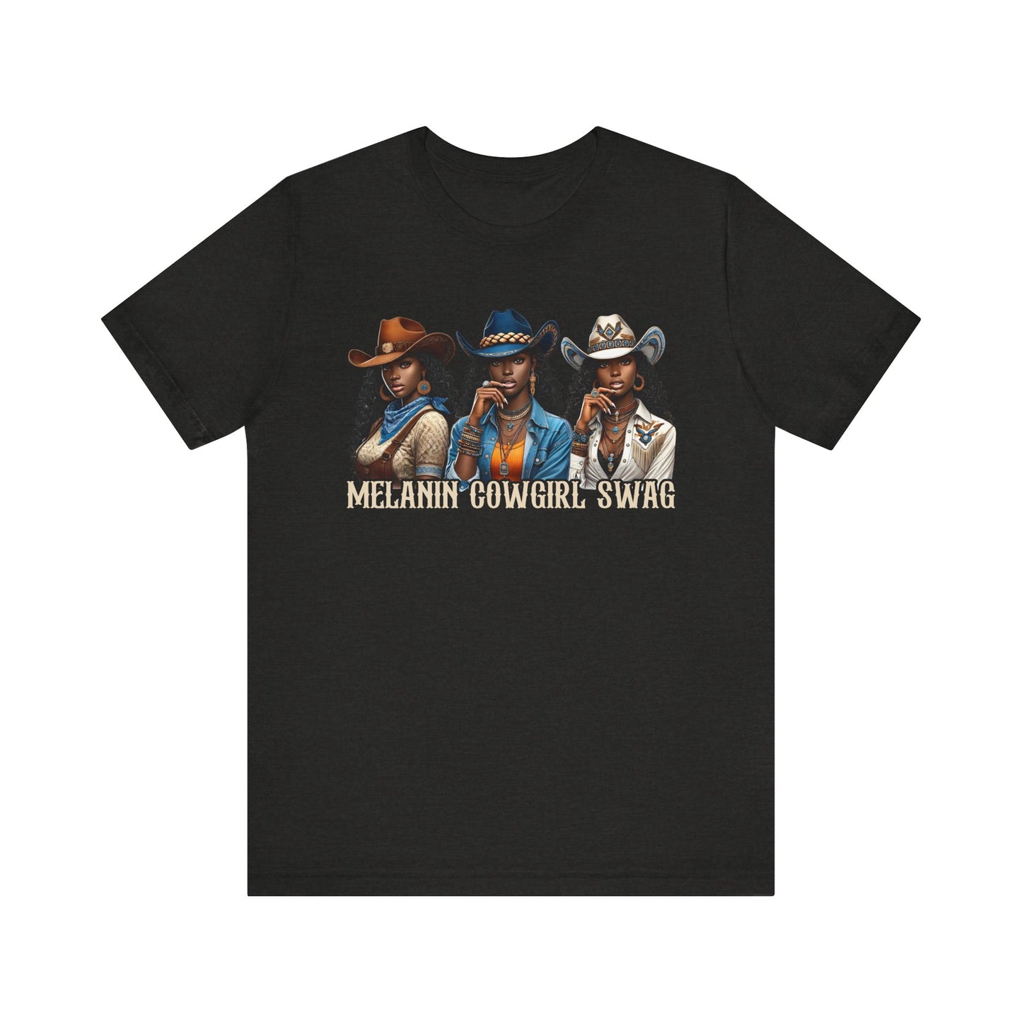 Melanin Cowgirl Swag Shirt – Black African American Western Tee