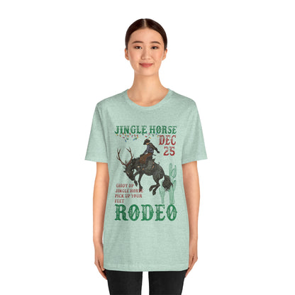 Giddy Up Jingle Horse Shirt – Western Rodeo Howdy Christmas Holiday Tee