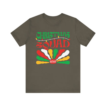 Christmas Squad 2025 Shirt – Retro Groovy Matching Holiday Group Tee