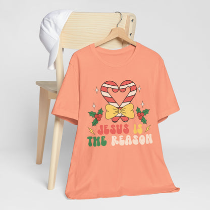 Candy Cane Jesus Shirt – Christian Christmas Pajama Tee, Holiday Faith Sleepwear