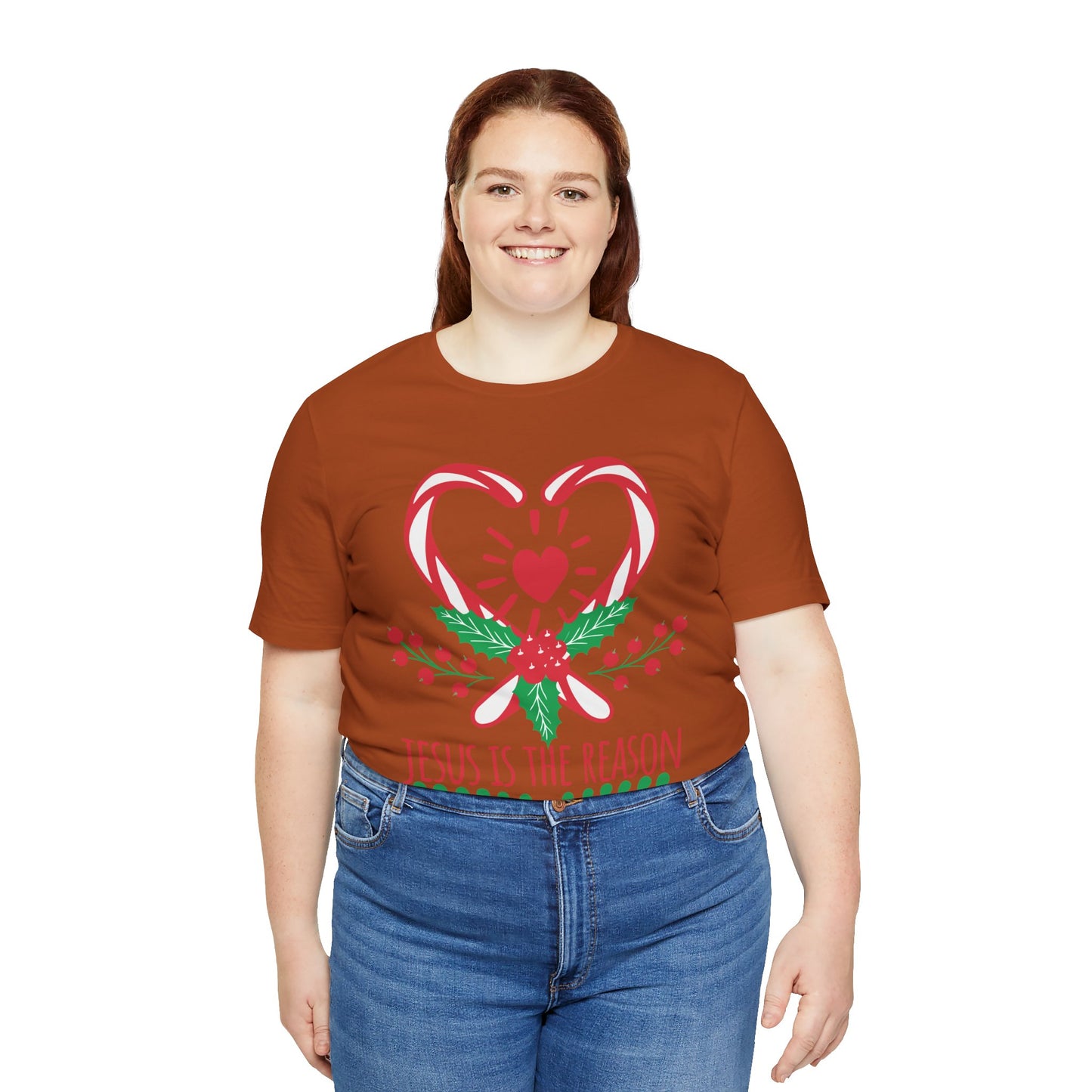 Candy Cane Jesus Shirt – Christian Christmas Pajama Tee, Cute Holiday Faith Top