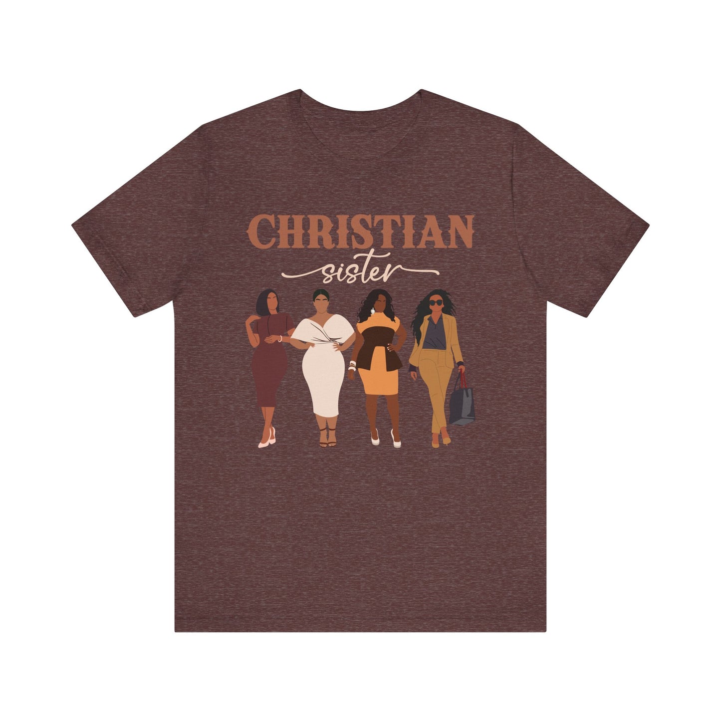 Christian Sister Melanin Shirt – Bold Black Woman of God Faith Graphic Tee
