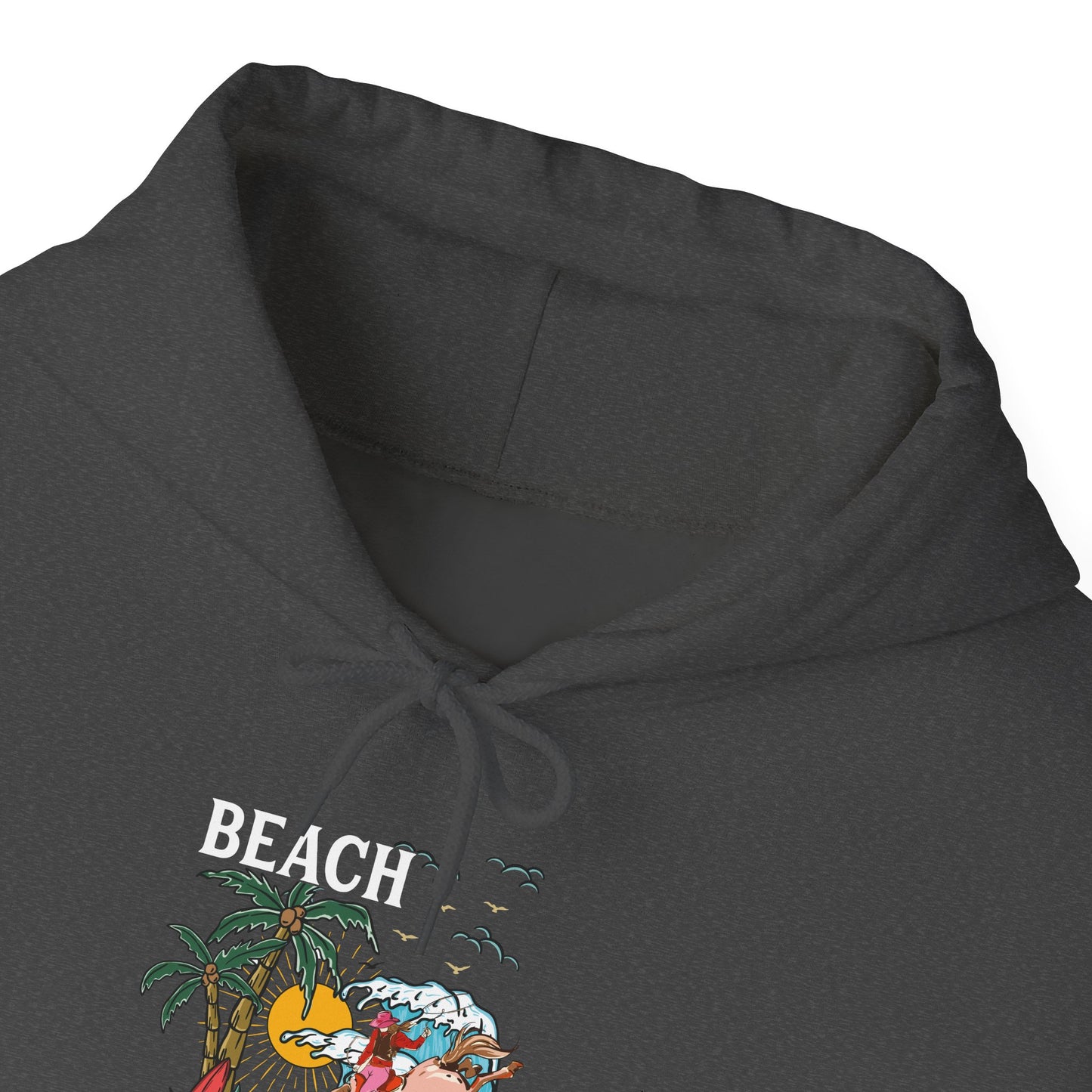 Beach Cowgirl Hoodie – Tropical Palm Tree Western Rodeo Texas Pullover
