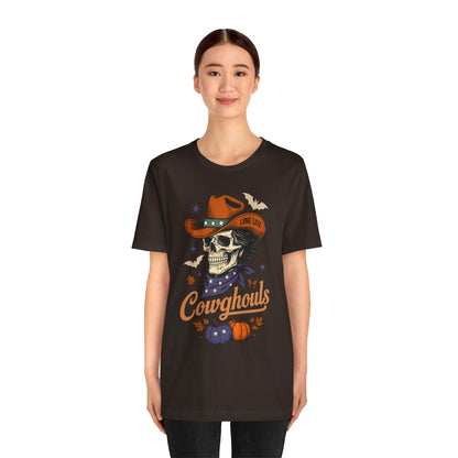 Cowghouls Shirt – Long Live Halloween Skeleton Cowboy Western Ghost Tee