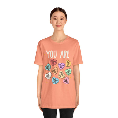 You Are Christian Shirt – Bible Verse Conversation Heart Faith Tee