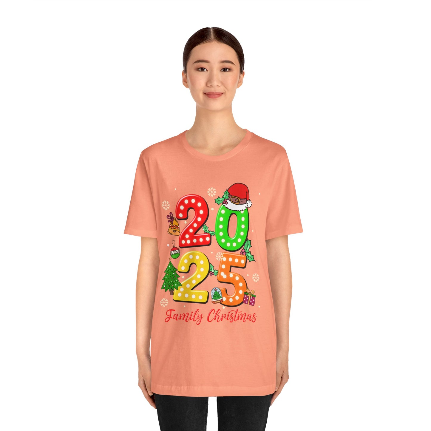 2025 Family Christmas Shirt – Cute Matching Holiday Lights Group Tee
