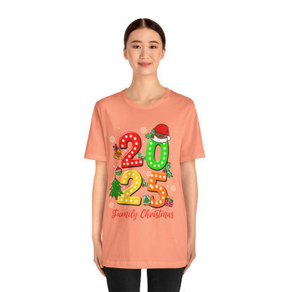2025 Family Christmas Shirt – Cute Matching Holiday Lights Group Tee