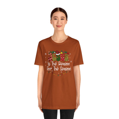 Leopard Red Plaid Christmas Jesus Shirt – Stylish Christian Faith Holiday Tee