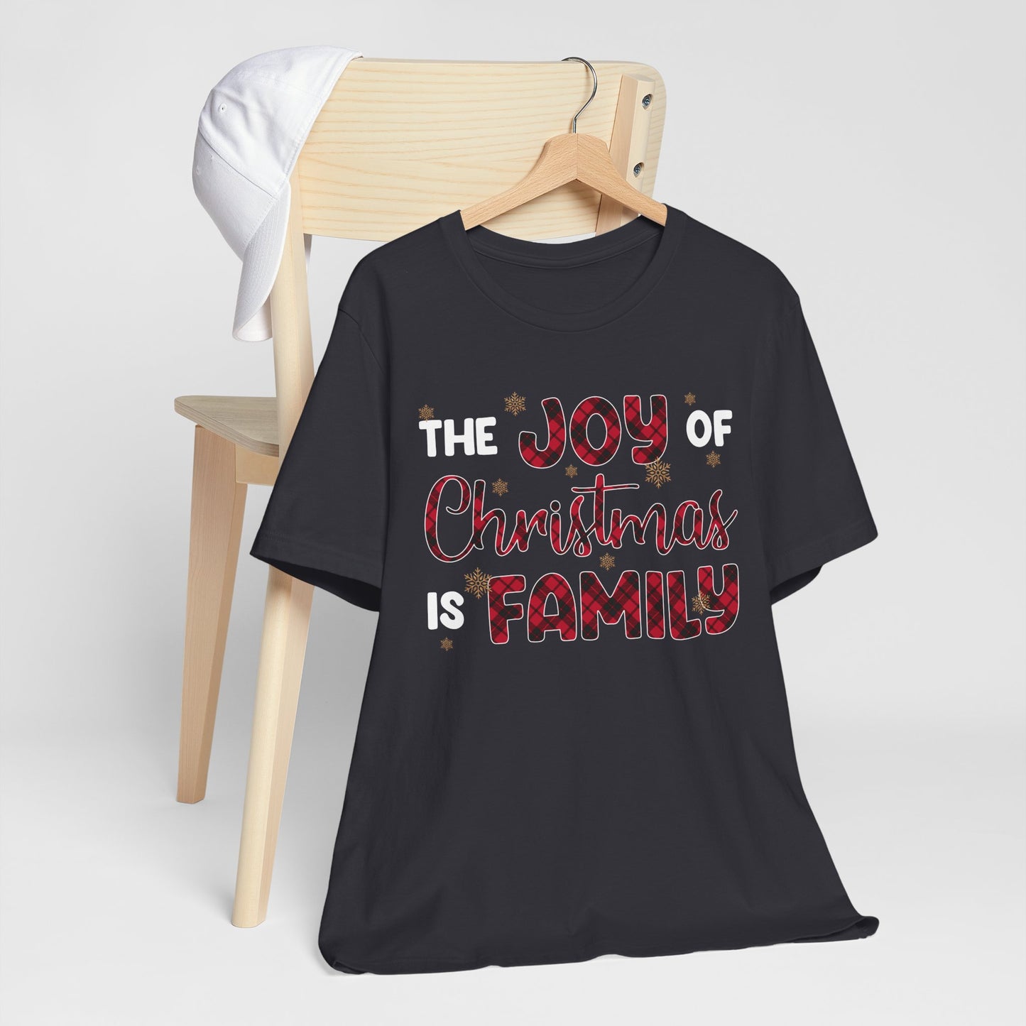 The Joy of Christmas is Family Shirt – Buffalo Plaid Matching Holiday Tee