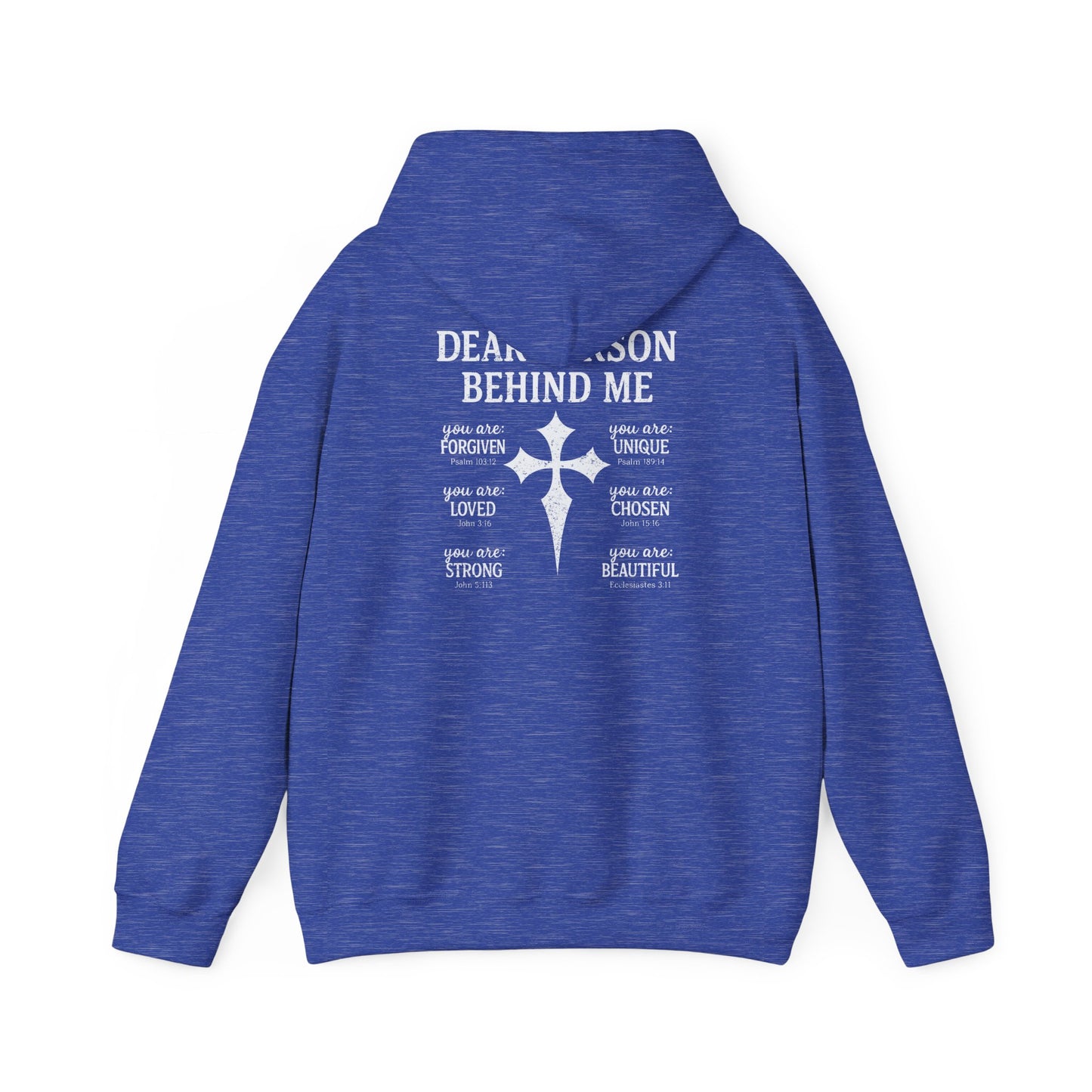 Dear Person Behind Me Hoodie – Bible Verse Christian Faith Cross Pullover