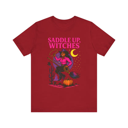 Saddle Up Witches Shirt – Black Cowgirl Western Halloween Tee