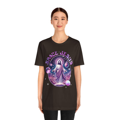 Space Jesus Galaxy Shirt – Cosmic Christian Planet Faith Graphic Unisex Tee